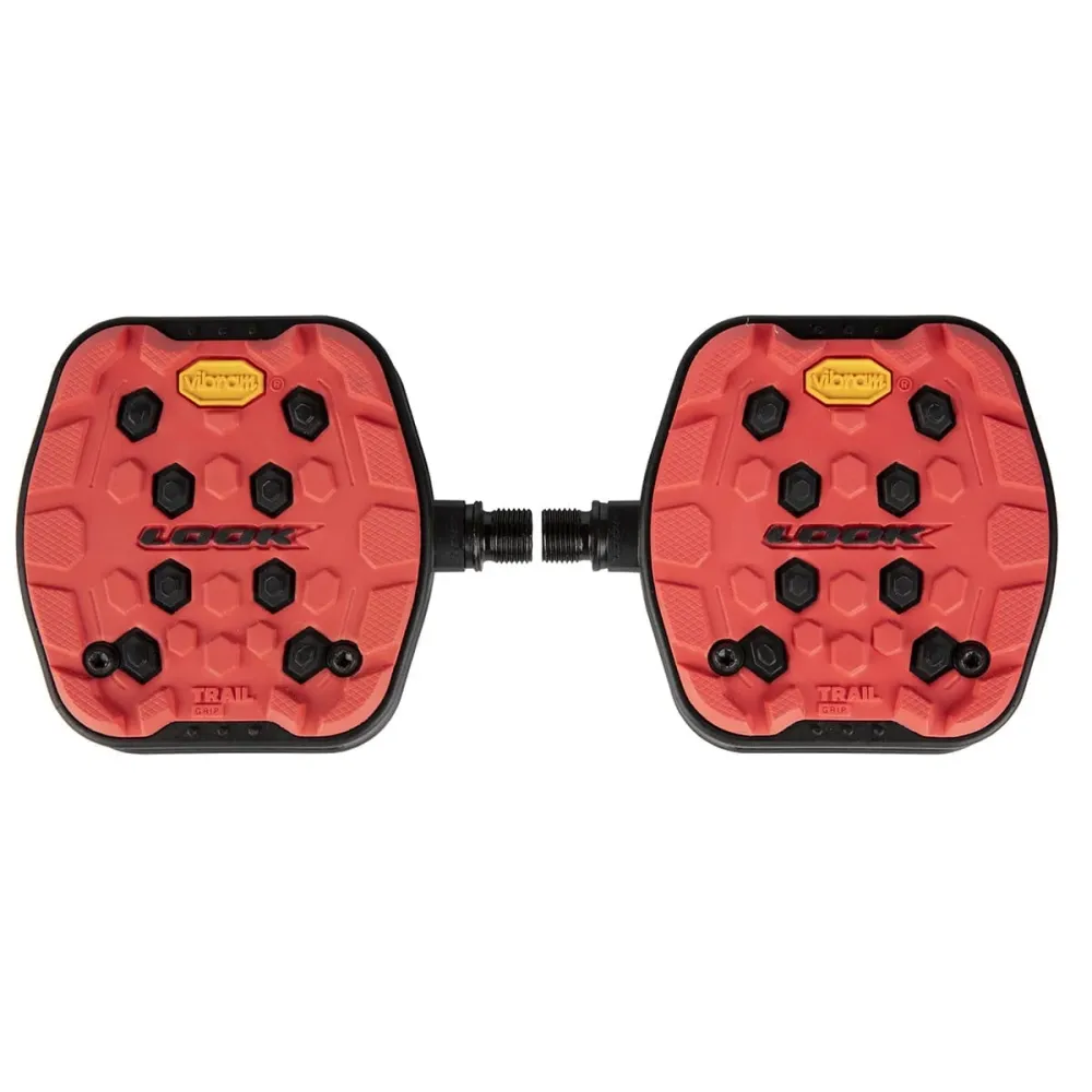 Pedais LOOK TRAIL GRIP Vermelho