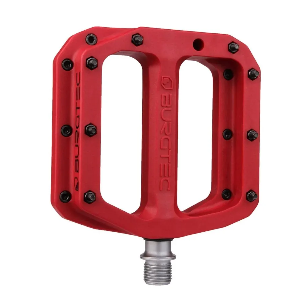 Pedais planos BURGTEC MK4 Composite Race Red