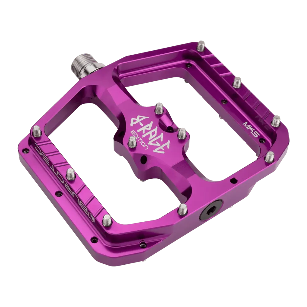 Pedais planos BURGTEC PENTHOUSE FLAT MK5 B-RAGE EDITION Violeta