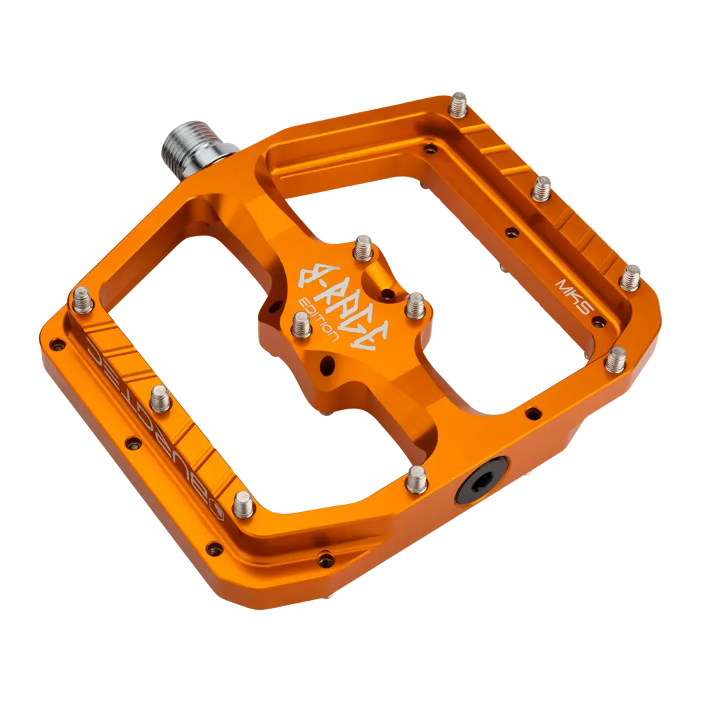Pedais planos BURGTEC PENTHOUSE FLAT MK5 B-RAGE EDITION Laranja