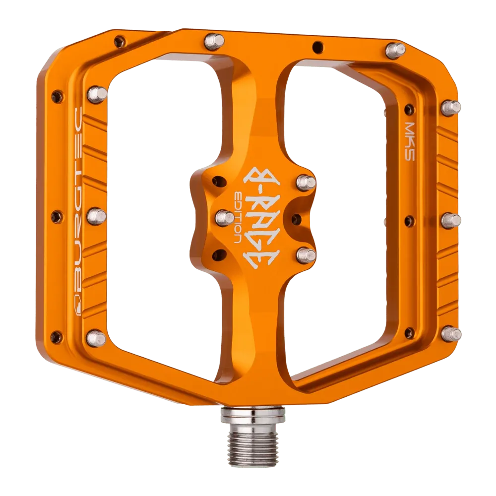 Pedais planos BURGTEC PENTHOUSE FLAT MK5 B-RAGE EDITION Laranja