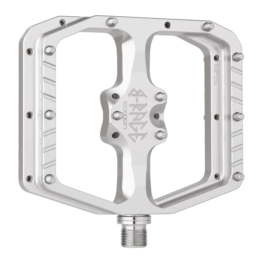 Pedais planos BURGTEC PENTHOUSE FLAT MK5 B-RAGE EDITION Prata