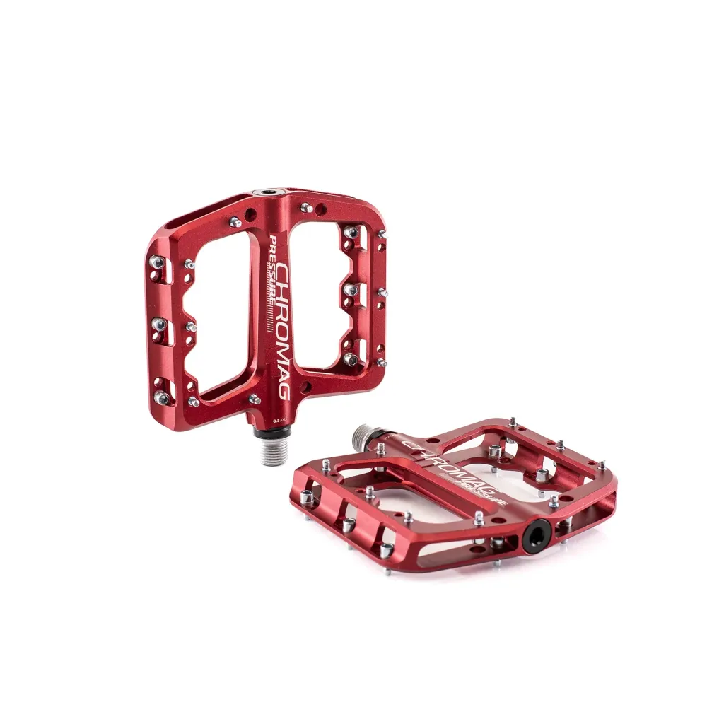 Pedais planos CHROMAG PRESSURE Vermelho
