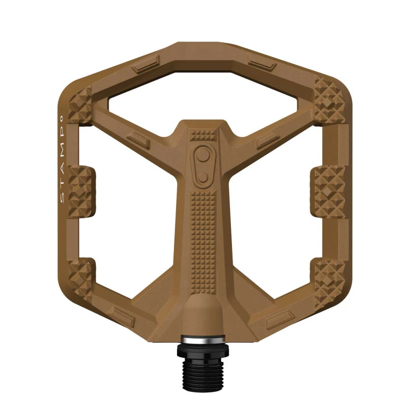 Pedais planos CRANKBROTHERS STAMP 0 Pequeno castanho