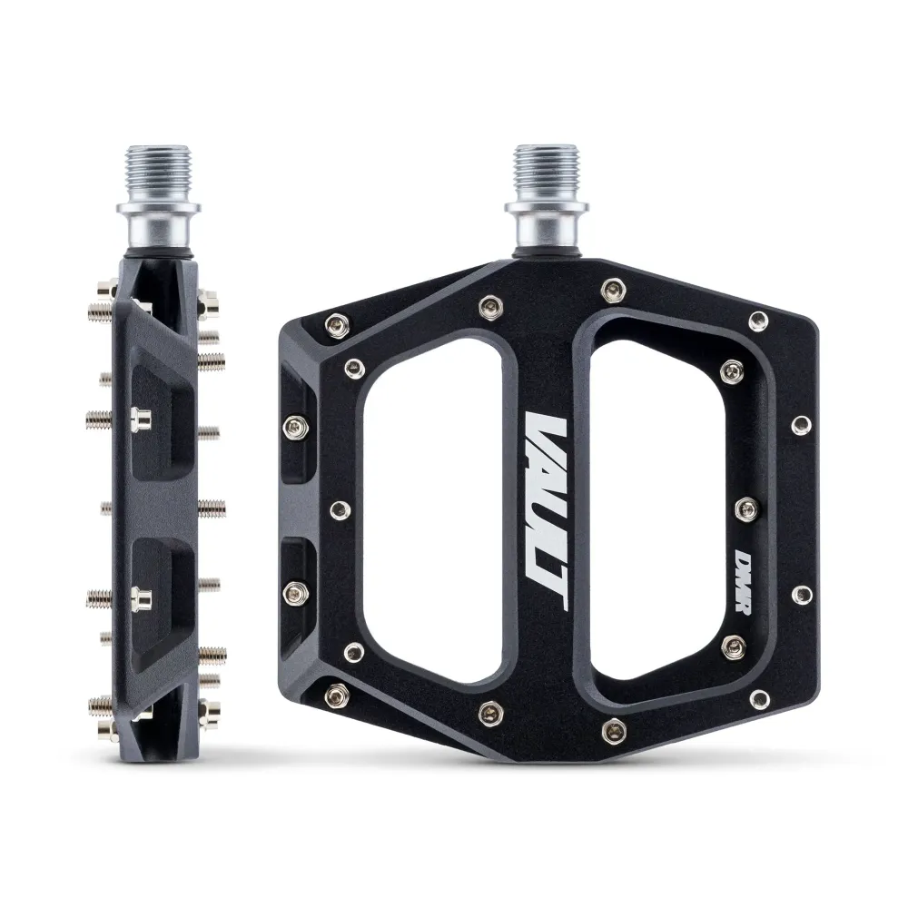 Pedais planos DMR VAULT em preto mate