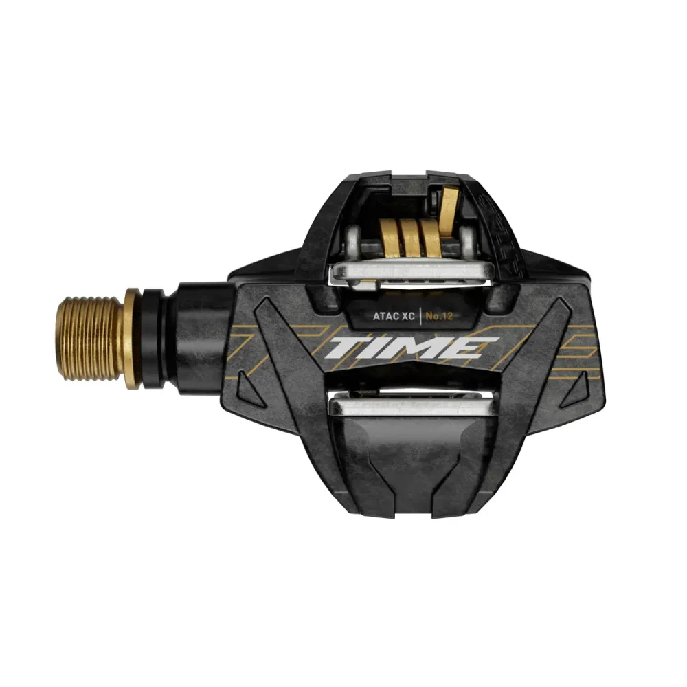 Pedais TIME ATAC XC 12 Ti-Carbon 13°/17° Gold 2025