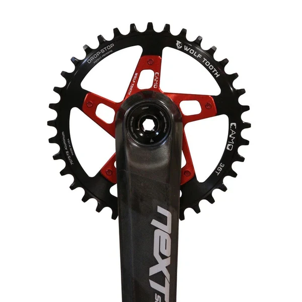 Pedal Star WOLF TOOTH CAMO P3 Raceface Cinch Montagem Direta Offset 3mm Vermelho