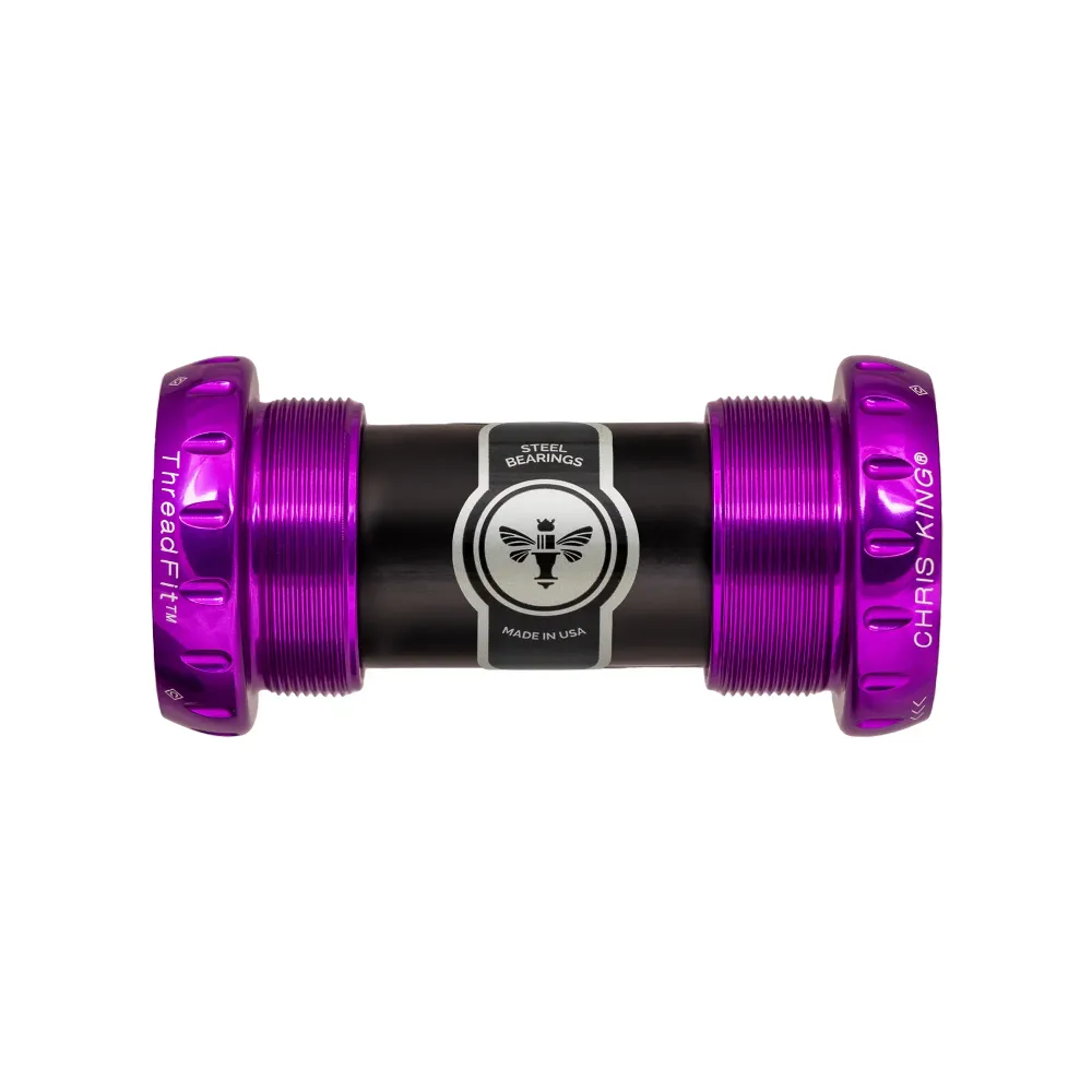 Pedaleira CHRIS KING ThreadFit 24 68/73mm Roxa