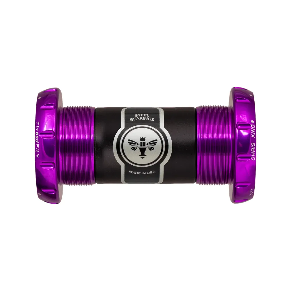 Pedaleira CHRIS KING ThreadFit 30 68/73mm Roxa