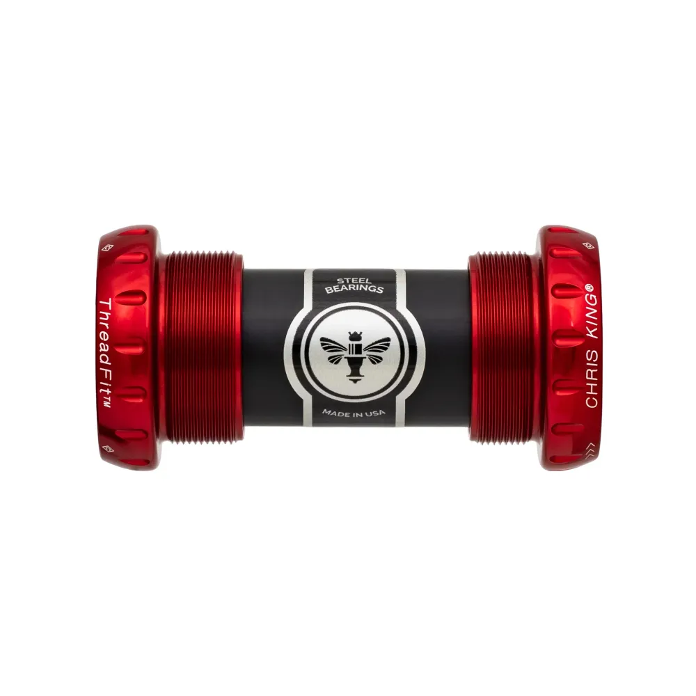Pedaleira CHRIS KING ThreadFit 24 68/73mm Vermelha