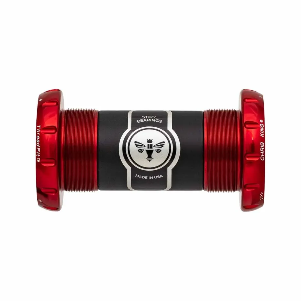 Pedaleira CHRIS KING ThreadFit 30 68/73mm Vermelha