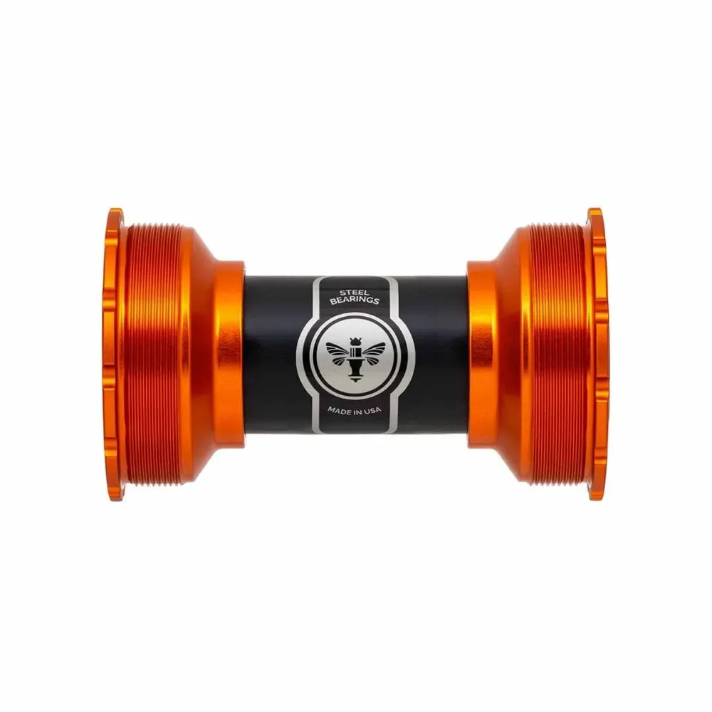 Pedaleira CHRIS KING ThreadFit T47 24I 86/92mm Laranja Cerâmica