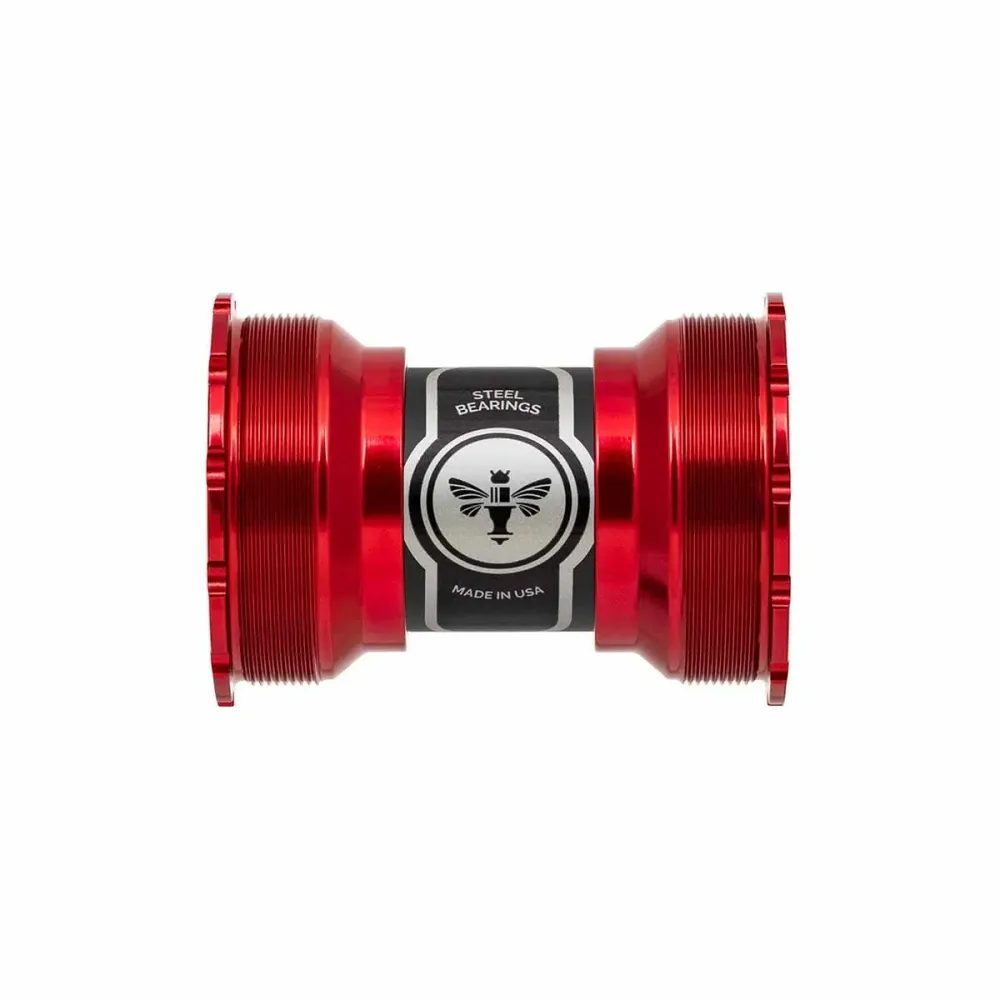 Pedaleira CHRIS KING ThreadFit T47 30I 68/73/83/86/92mm Vermelha