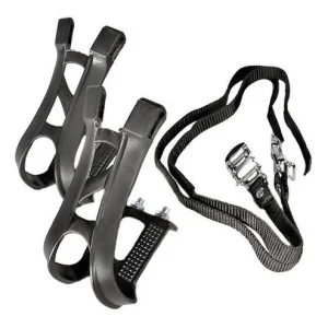 Pedaleira Firma Pe Para Bicicleta Nylon Com Correia Spinning