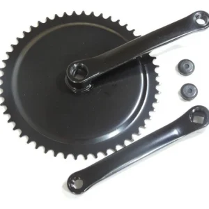 Pedivela ço De Bike Fixa 170mm 1 Coroa 52 Dentes Preto