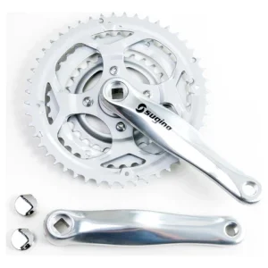 Pedivela Mtb Aluminio, 170mm, Polido, Clh 28/38/48d Index