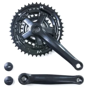 Pedivela Mtb Alumínio 170mm Pto Coroa ço Preto 24/34/42d