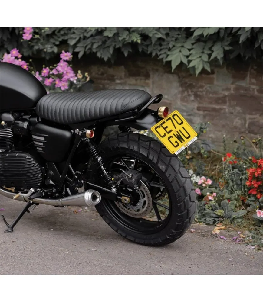 Pegas do passageiro para Triumph desde 2016 - Preto