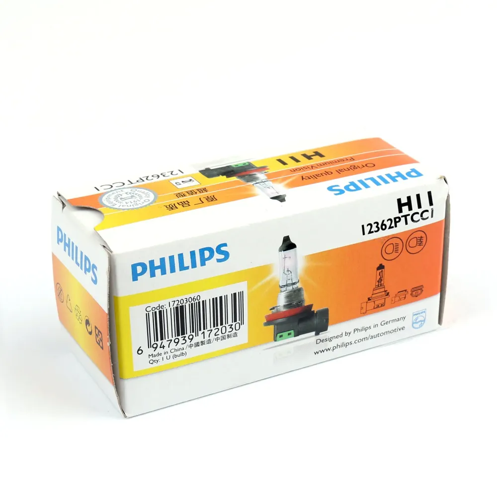 Philips Original Quality Premium Vision H11 12V 55W Lâmpada de sinalização de bulbo de halogênio genérico