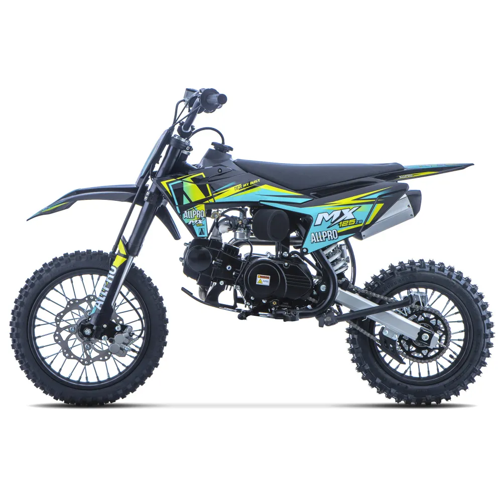 Pitbike infantil Cross MX 125 ZS 4T Zongshen semi-automática 14/12 AllPro Azul