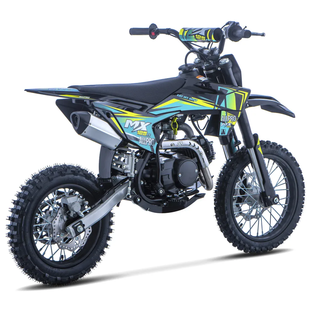 Pitbike infantil Cross MX 125 ZS 4T Zongshen semi-automática 14/12 AllPro Azul