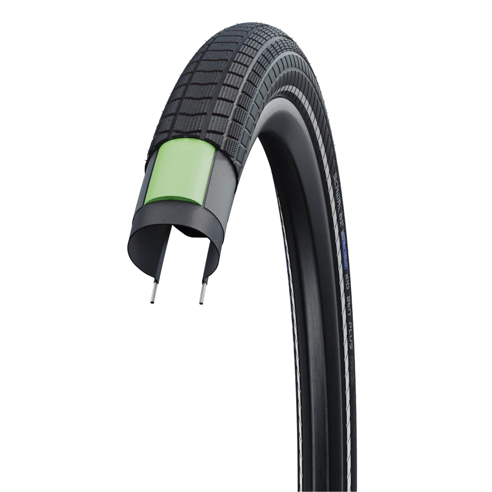 Pneu rígido SCHWALBE BIG BEN PLUS 27.5x2.15 ADDIX DD GreenGuard Tubeless Ready