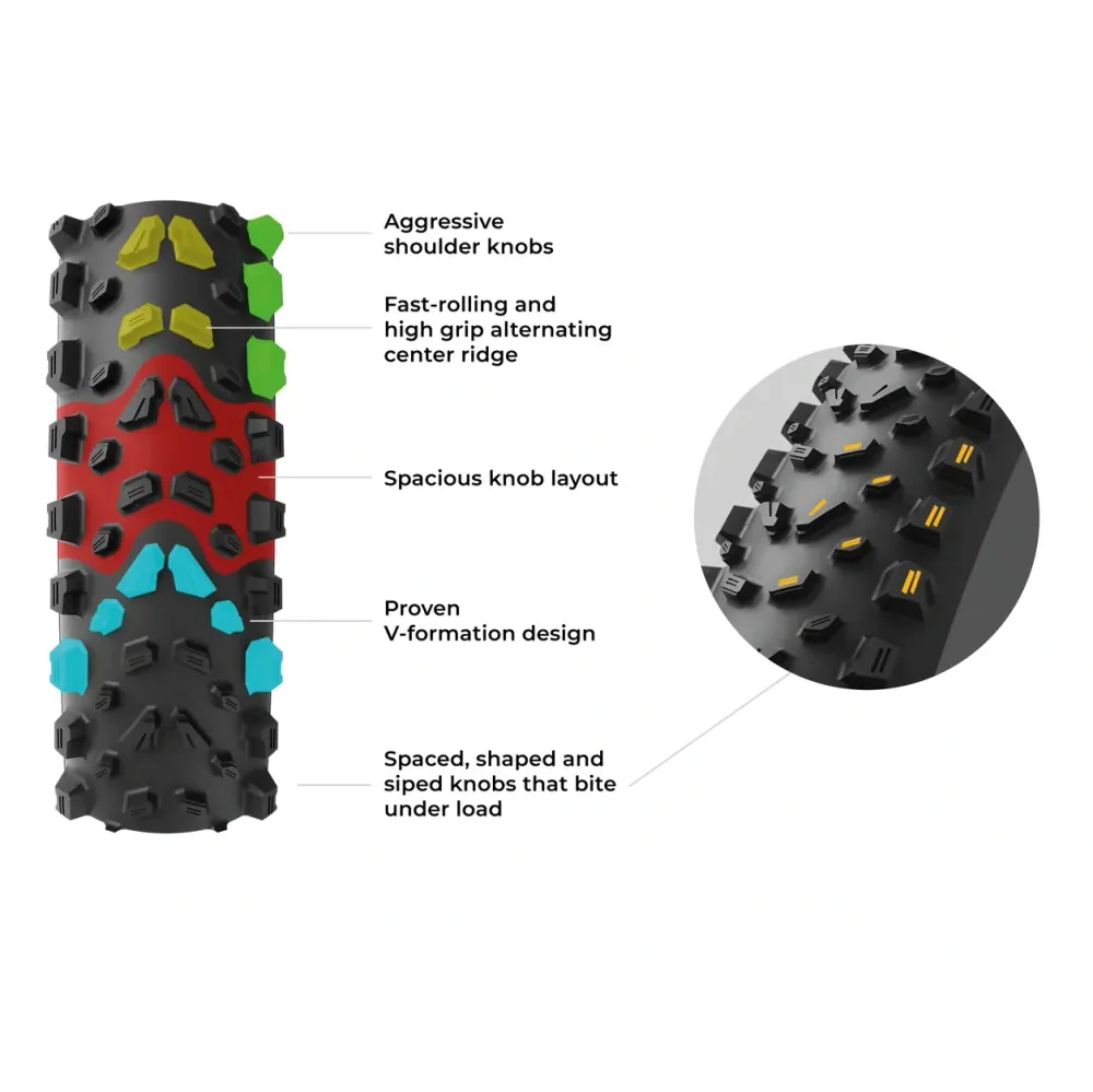 Pneu VITTORIA SYERRA TRAIL 29x2.40 4C Graphene 2.0 Tubeless Ready Soft Beige