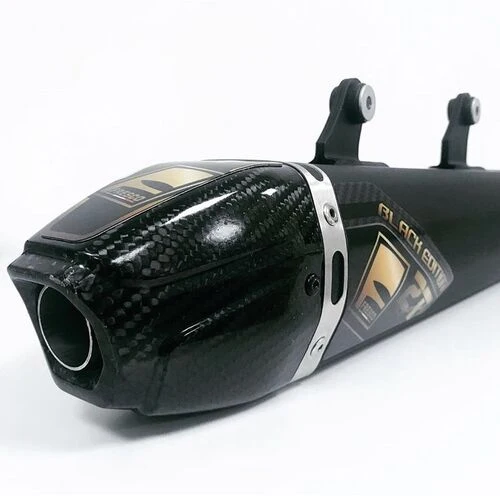 Ponteira de Escape FRESCO CARBONO KTM EXC 250/300 17-19, SX 250 17-18, HUSQVARNA TE 250/300 17-19 BLACK EDITION
