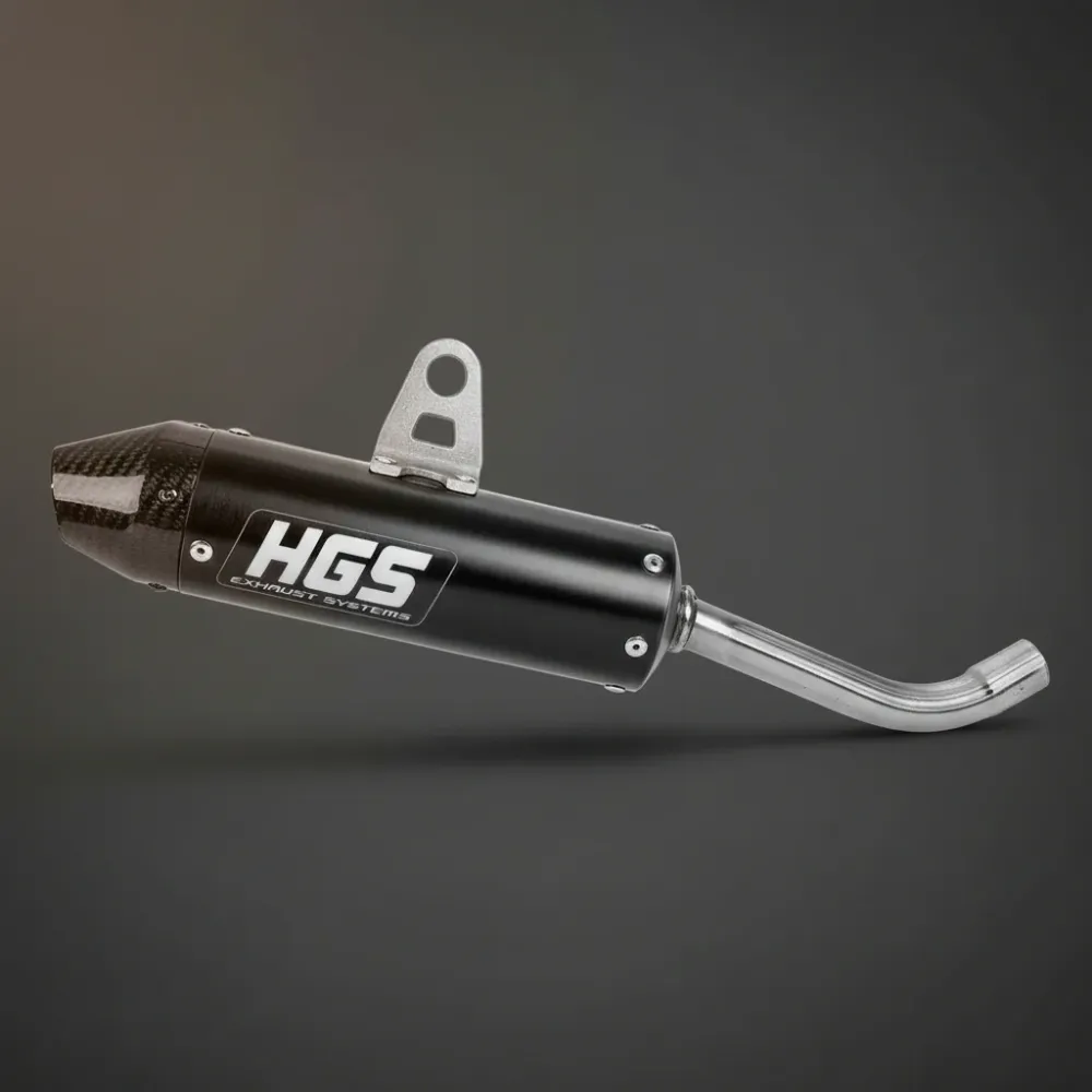 PONTEIRA ESCAPE HGS ALUMÍNIO PRETO BOCAL CARBONO KTM SX / HUSQVARNA TC 85 2025-2026