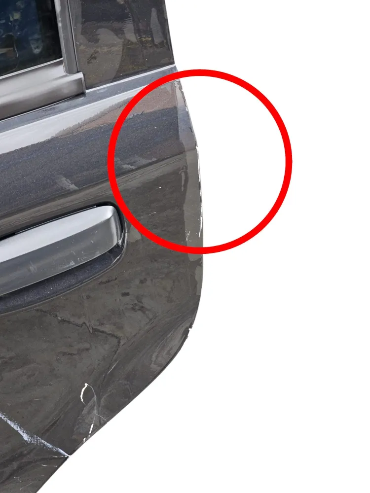 Porta / porta / porta / porta de trás esquerda Black Fiat Panda 169 (2003-2012)