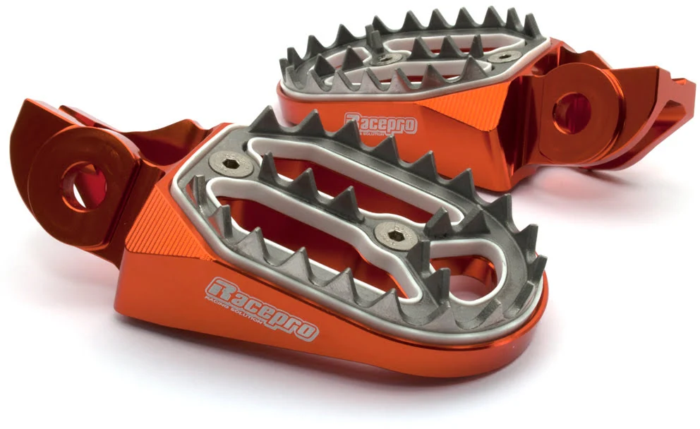 Pousa-pés RACEPRO RFP#2 para KTM EXC/EXC-F 17-23, SX 250 17-22, SX 125/SX-F 16-22 Laranja