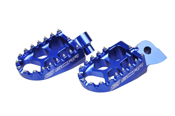 Pousa-pés SCAR EVOLUTION YAMAHA WR 250F 01-24, WR 400F/426F/450F 99-23 Azul