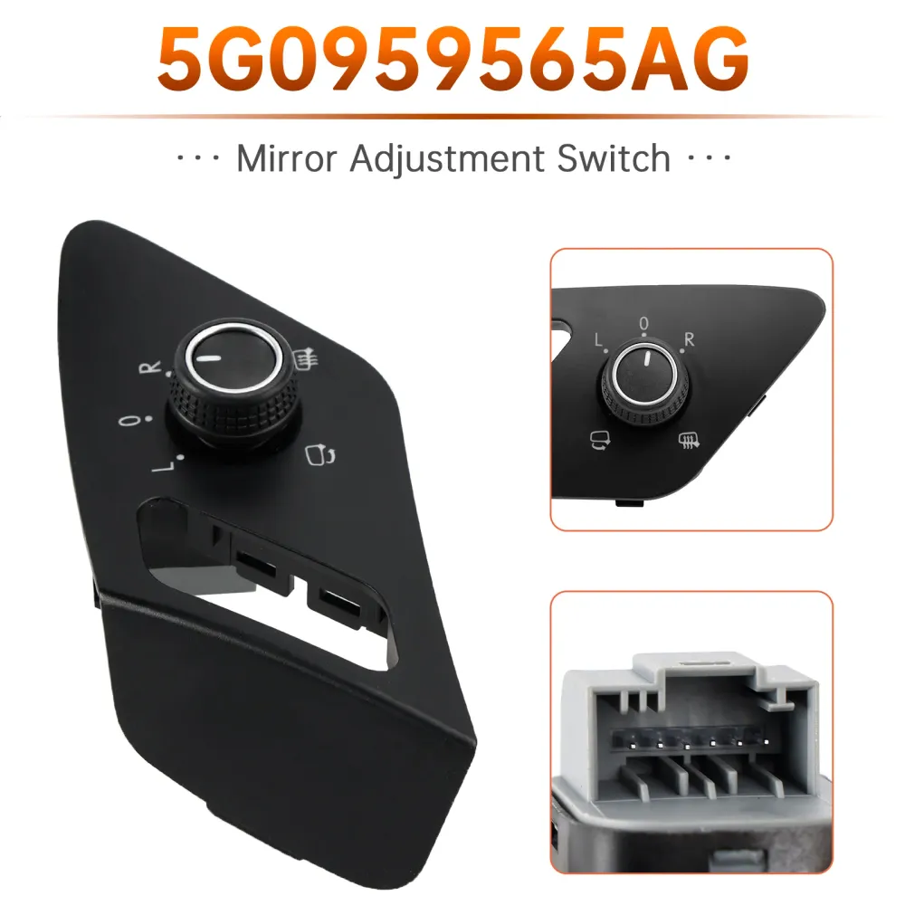 Power Mirror Folding Switch LHD VW Golf Mk7 2012-2019 5G0959565AG