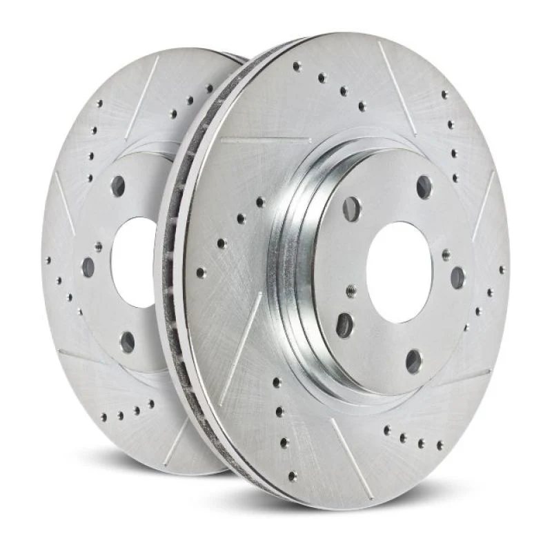 Power Stop 13-16 Ford F-450 Super Duty Front Drilled & Slotted Rotor - Pair