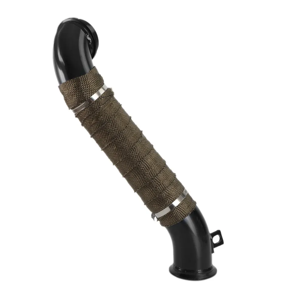 Preto 3" Tubo de descida turbo para Duramax LLY LBZ LMM 6.6L GMCA424 GM8424 Fedex Express Genérico 2004.5-2009