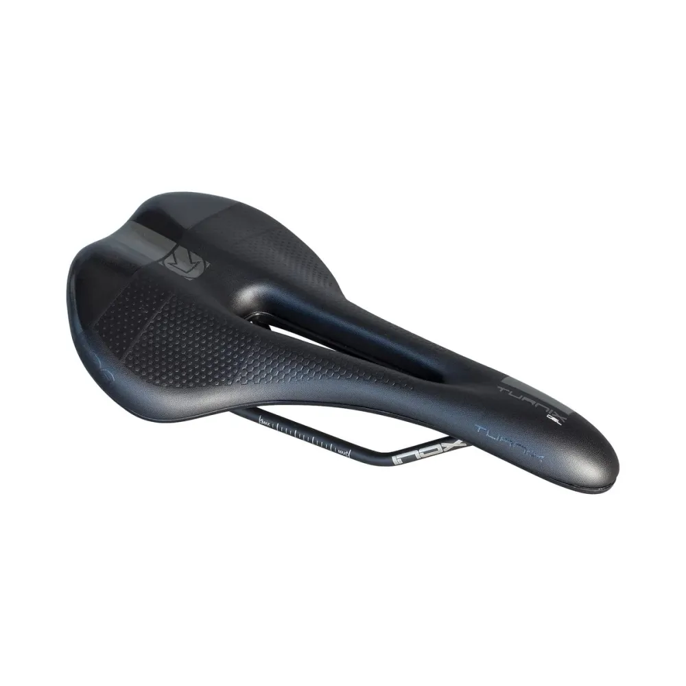 PRO TURNIX GEL 142mm Selim Trilhos de ço inoxidável Preto