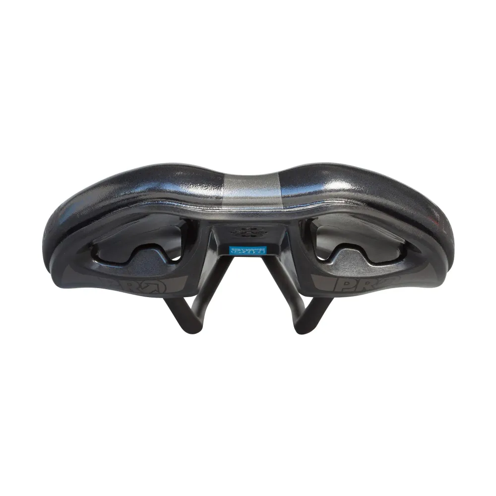 PRO TURNIX GEL 142mm Selim Trilhos de ço inoxidável Preto