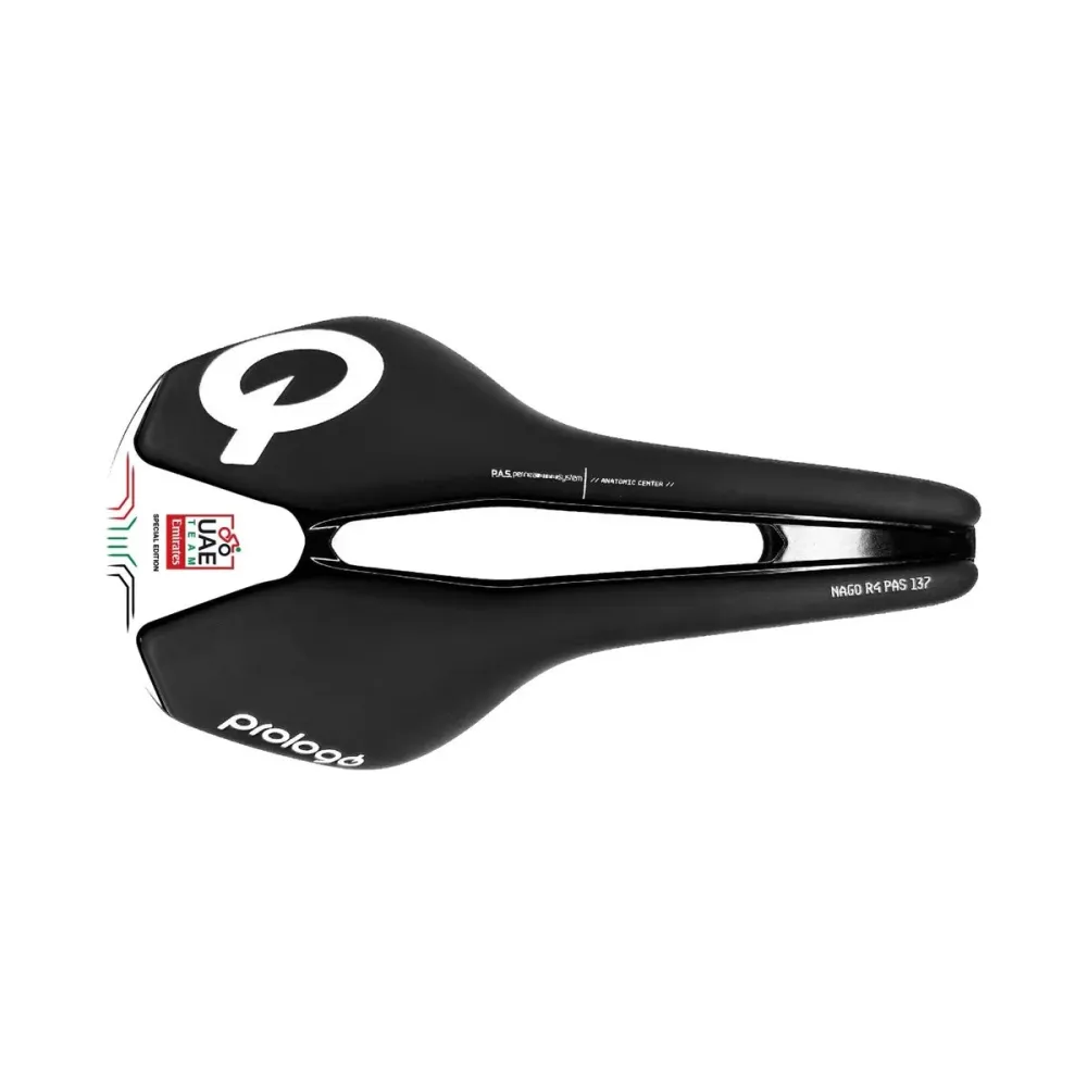PROLOGO NAGO R4 PAS Selim 137mm Largura UAE Tirox Carris Preto/Branco