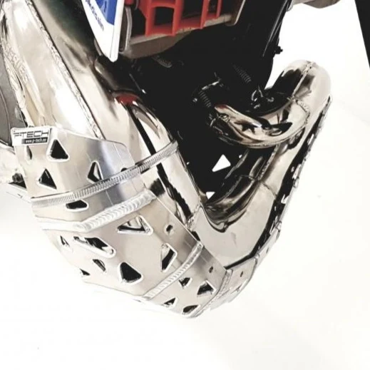 Protecção de Cárter e Escape P-TECH KTM EXC 250/300 07-16, HUSABERG TE 250/300 11-14, HUSQVARNA TE 250/300 14-16
