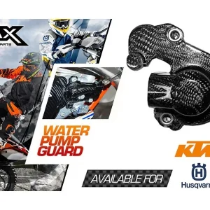Protecção Tampa Bomba de Água Carbono 4MX KTM EXC-F 250/350 14-16, SX-F 250/350 13-15, FREERIDE 350 12-16