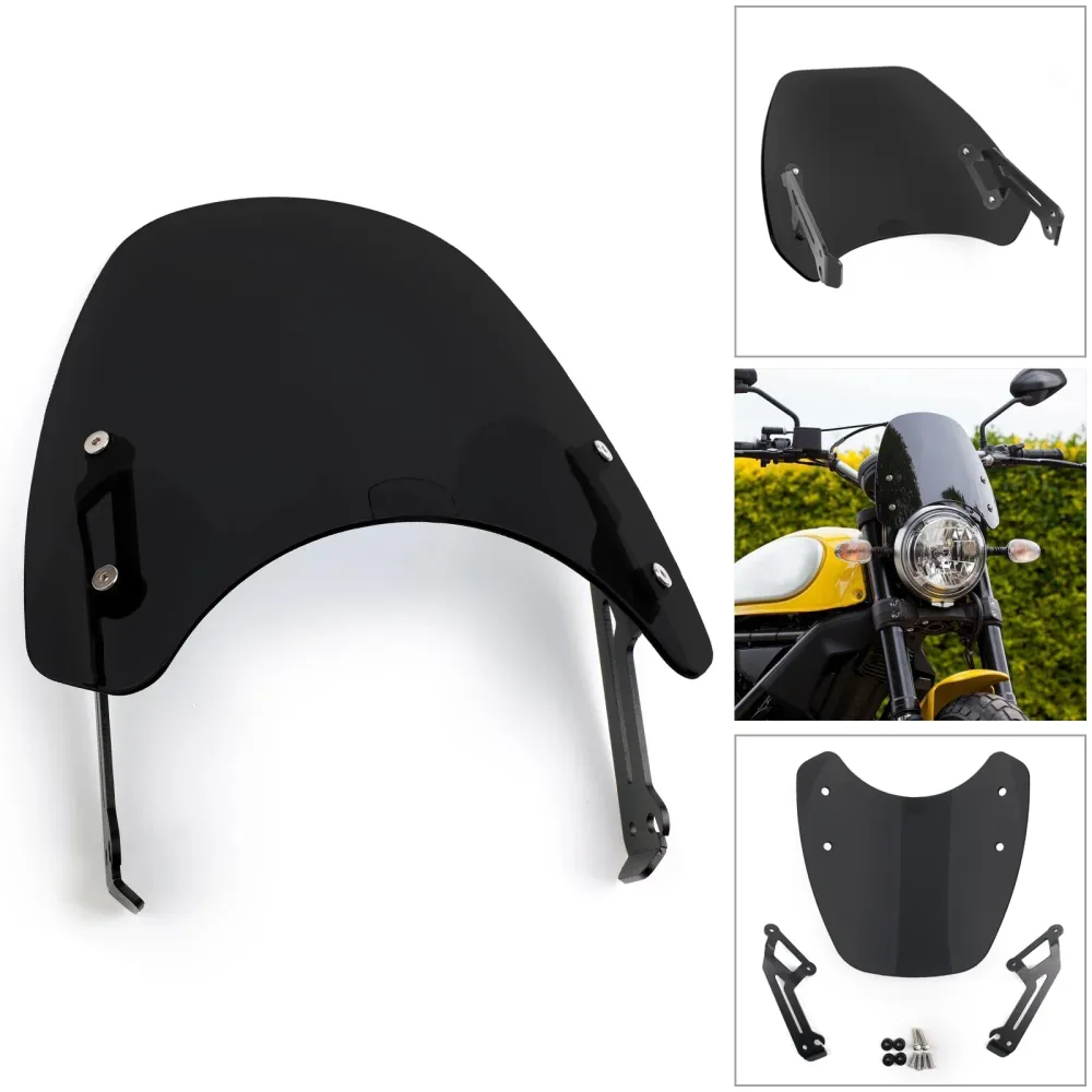 Proteção contra defletor de vento do pára-brisa para 15-2018 Ducati Scrambler genérico