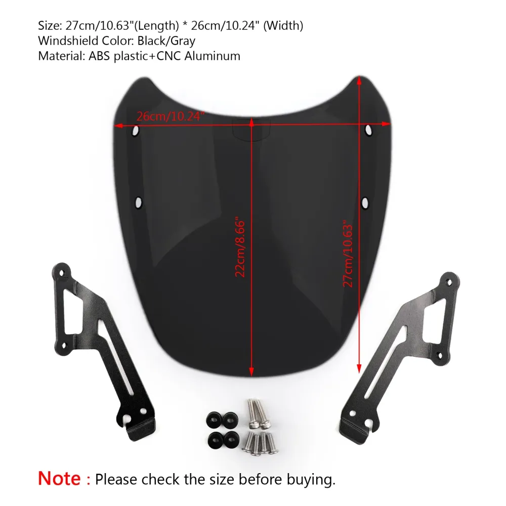Proteção contra defletor de vento do pára-brisa para 15-2018 Ducati Scrambler genérico