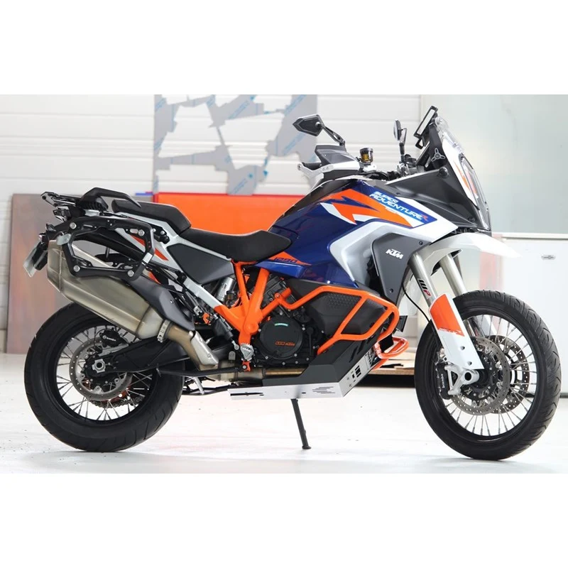 Proteção de cárter KTM 1290 Adv R/S 21–22 HDPE 8mm preta AXP Racing