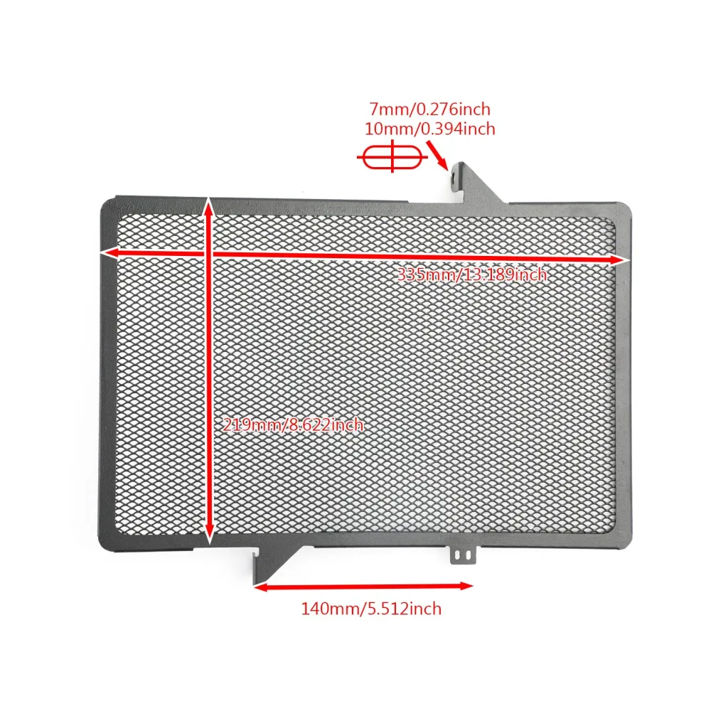 Proteção de guarda do radiador de alumínio preto para Honda CB650F CB650R CBR650 14-2019 Genérico