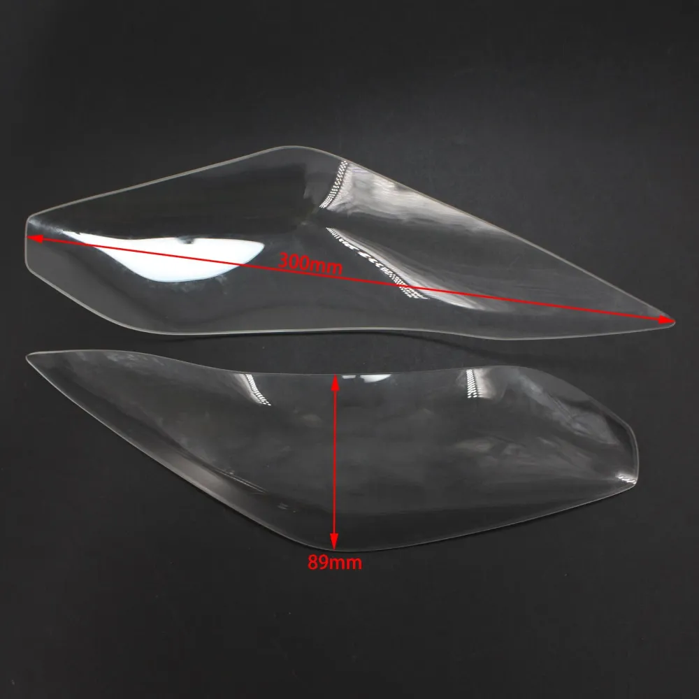 Protetor de guarda de lentes do farol FIX para kawasaki ninja 300 versys 650 15-17 fumaç genérica