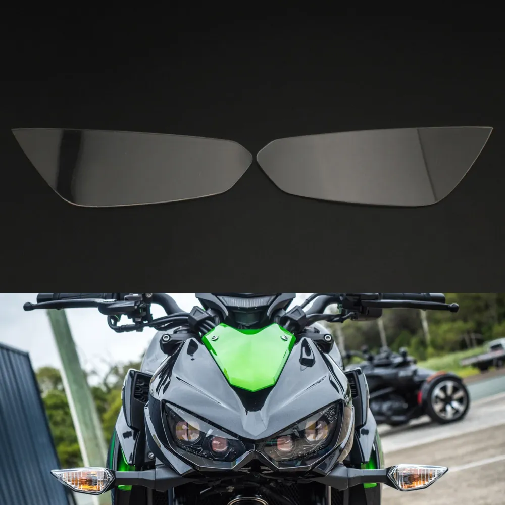 Protetor de proteção contra lentes do farol frontal ajustado para kawasaki z1000 z1000r 14-21 fumaç genérica