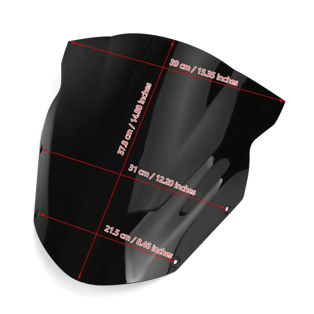 Protetor de vento para pára-brisa para o pára-brisa para Kawasaki Ninja 650 ER6F 2009-2011 genérico