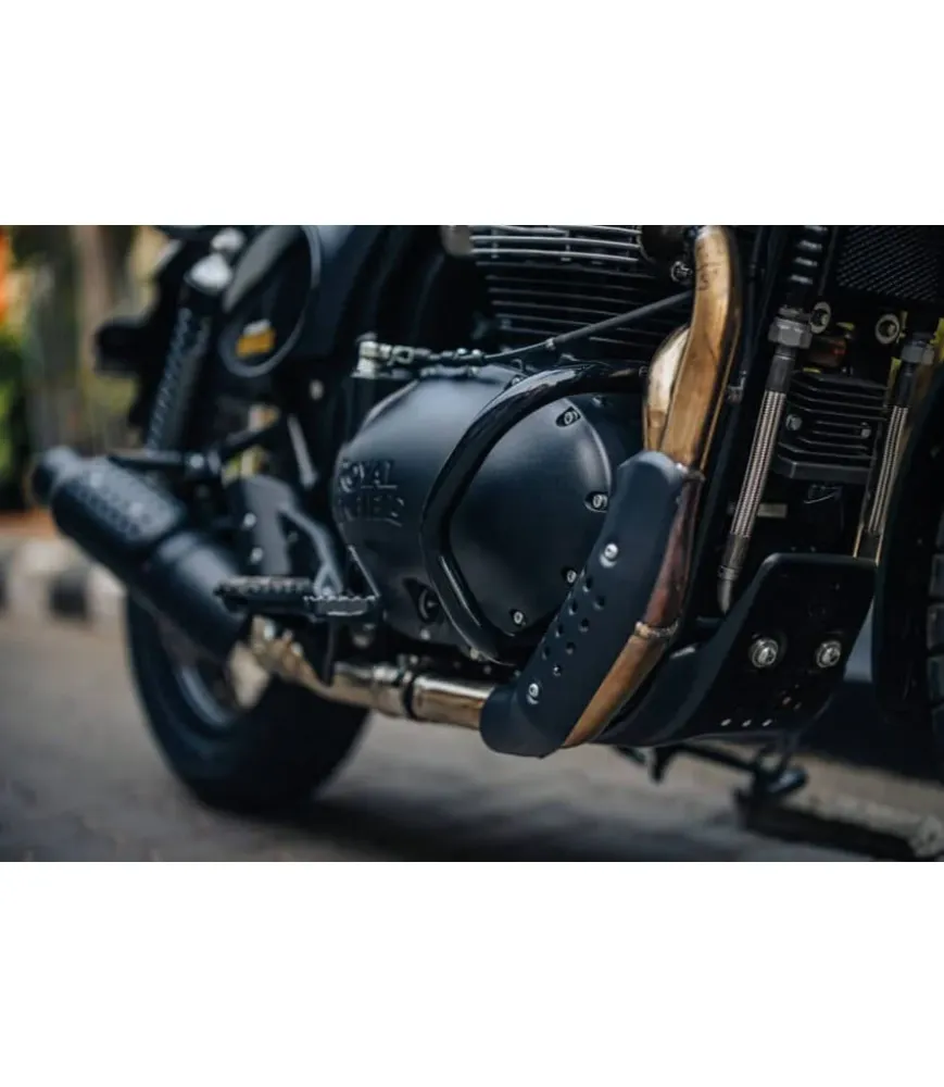 Protetores de Motor Compactas Pretas para Bear / Interceptor / Continental GT 650 - Royal Enfield