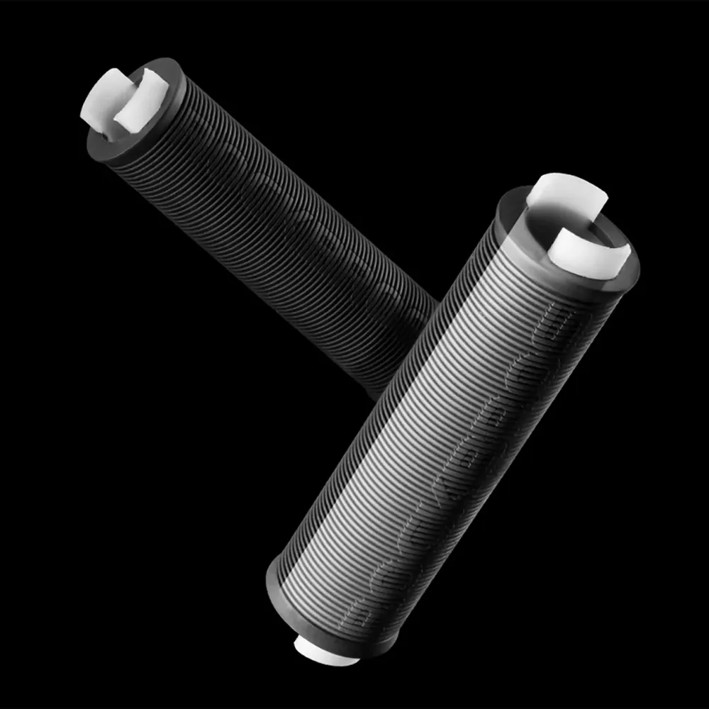 Punhos de bicicleta Rockbros antiderrapantes Twist - Preto