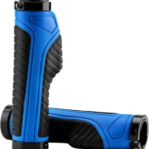 Punhos de bicicleta Rockbros azul e preto